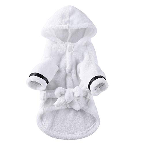 None/Brand Pet Dog Bathrob Perro Pijamas Ropa para dormir Suave Mascota Toalla de Secado Ropa para Cachorro Perros Gatos Pet Accesorios