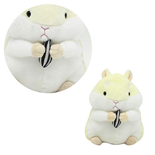 NUOBESTY Hamster Relleno Animal Peluche Hamster Peluche Peluche Animales Muñeca Hamster Almohada Peluche para Decoración Del Hogar Suministros Favoritos Favores (Beige)