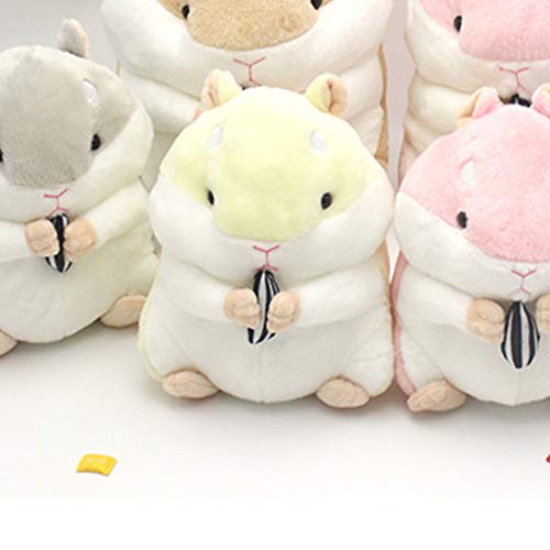 NUOBESTY Hamster Relleno Animal Peluche Hamster Peluche Peluche Animales Muñeca Hamster Almohada Peluche para Decoración Del Hogar Suministros Favoritos Favores (Beige)