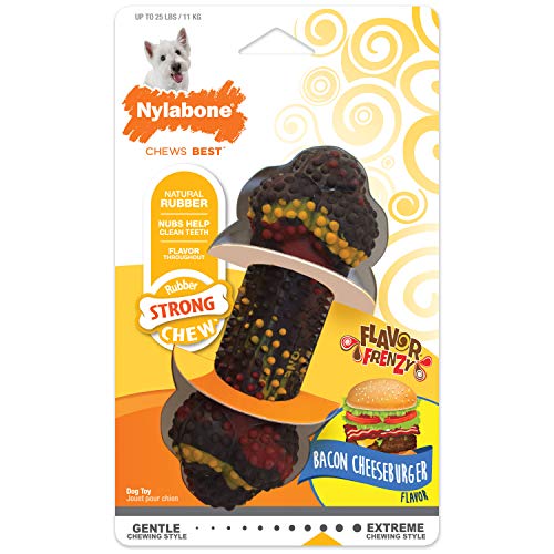 Nylabone Fuerte Bacon Cheeseburger Perro Chew