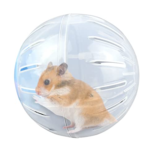 Obelunrp Pet Bola Redonda Animal hámster Ratones Juguete Transparente hámster Bola pequeños Animales Jaula Accesorios