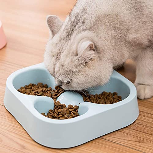 OEUKJI Alimentador de Mascotas Alimentador Lento Cuenco Alimento y Agua Alimentación Bloat Tope Interactivo Puzzle Cats Bowl Non Skid Pet Bowls (Size : A)