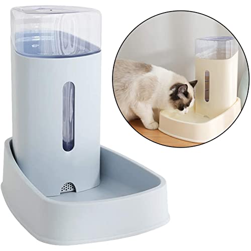 OEUKJI Estación de Consumo de Agua for Perros Cats Cats Automatic Rellenish Waterer for pequeños Animales de Gato de Perro de Raza Media, Plato de riego (una Variedad de Colores for Elegir)