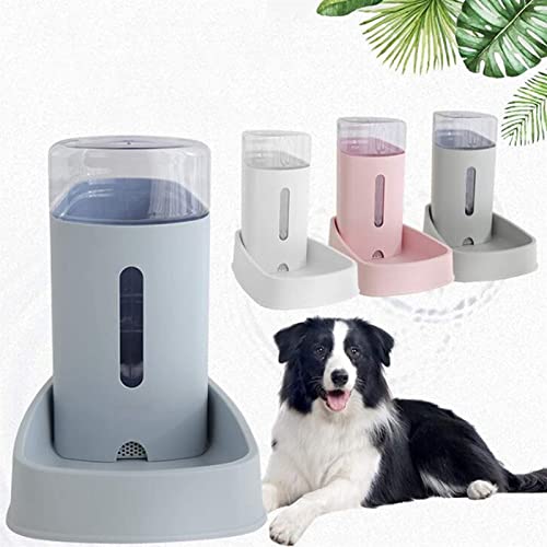 OEUKJI Estación de Consumo de Agua for Perros Cats Cats Automatic Rellenish Waterer for pequeños Animales de Gato de Perro de Raza Media, Plato de riego (una Variedad de Colores for Elegir)