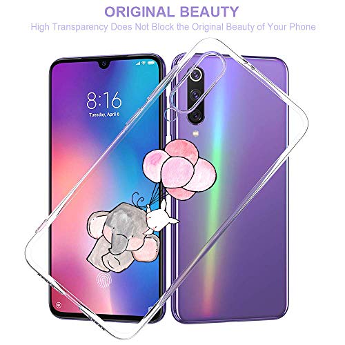 Oihxse Animal Serie Case Compatible con Samsung Galaxy S8 Plus Funda Transparente Suave Silicona Elefante Conejo Patrón Protector Carcasa Ultra-Delgado Creativa Anti-Choque Cover (A13)