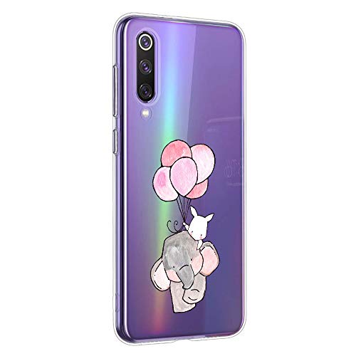 Oihxse Animal Serie Case Compatible con Samsung Galaxy S8 Plus Funda Transparente Suave Silicona Elefante Conejo Patrón Protector Carcasa Ultra-Delgado Creativa Anti-Choque Cover (A13)