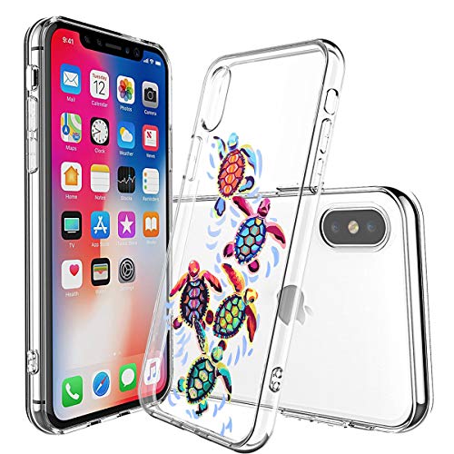 Oihxse Funda para iPhone SE 2020/iPhone 7/iPhone 8 Transparente, Estuche con iPhone SE 2020/iPhone 7/iPhone 8 Ultra-Delgado Silicona TPU Suave Protectora Carcasa Océano Animal Serie Bumper (C7)