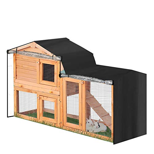 Oxford Cloth Animal Hutch Cover Exterior Impermeable Prevención de luz dañina Cubierta de Jaula de Animales Protector de Jaula a Prueba de Polvo para Triangle Animal Hutch