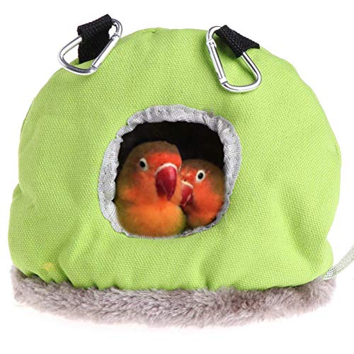 Oyria Casa de Invierno cálida para pájaros, para Colgar en la Cama, Tienda de campaña de Juguete para Loros cacatúas cacatúas Garras canarias, pinzones pequeños y medianos, Jaula para Loro