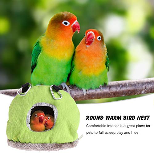 Oyria Casa de Invierno cálida para pájaros, para Colgar en la Cama, Tienda de campaña de Juguete para Loros cacatúas cacatúas Garras canarias, pinzones pequeños y medianos, Jaula para Loro