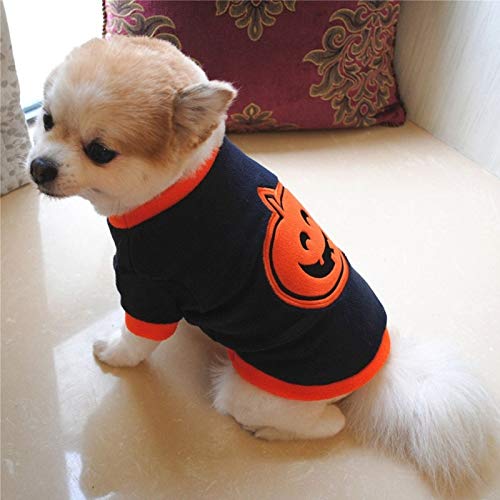 PANPAN Disfraz de calabaza para mascotas de Halloween, talla XS (azul) suministros para gatos y perros