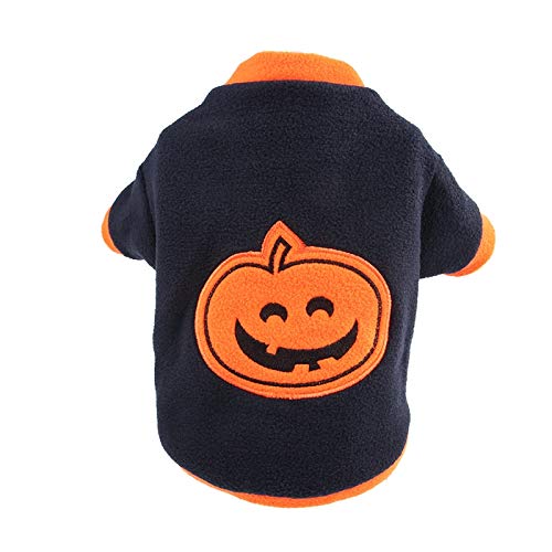 PANPAN Disfraz de calabaza para mascotas de Halloween, talla XS (azul) suministros para gatos y perros