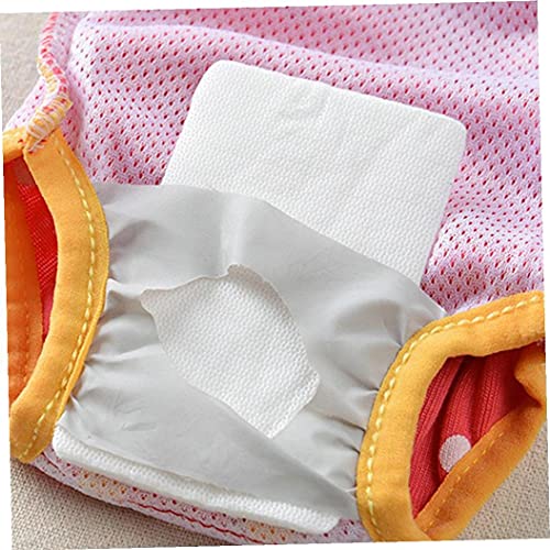 Pantalones Cortos del Perro Casero Puntos De Pañales Sanitarios Pantalones Fisiológicos Resumen La Ropa Interior Lavable Corta Femenina De Bragas De La Menstruación con La Correa