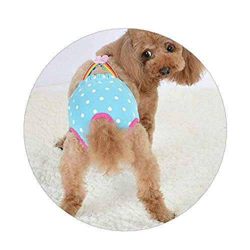 Pantalones Cortos del Perro Casero Puntos De Pañales Sanitarios Pantalones Fisiológicos Resumen La Ropa Interior Lavable Corta Femenina De Bragas De La Menstruación con La Correa