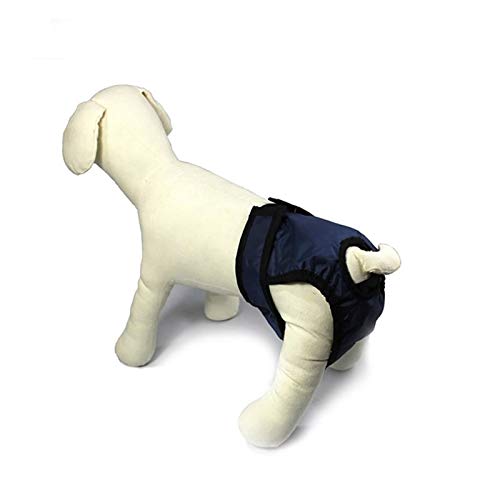 Pantalones fisiológicos para perros, bragas de higiene para perros y almohadillas para la menstruación para hembras de perros en celo, en época de apareamiento ( Color : Black , Size : Medium )