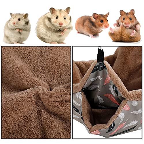 Para animales pequeños (20 x 20 cm) Hamaca para animales pequeños Chinchillas de hámster jerbo Hamaca jaula para mascotas Accesorios para jaulas para hámster Casa de hámster chinchillas y ardillas