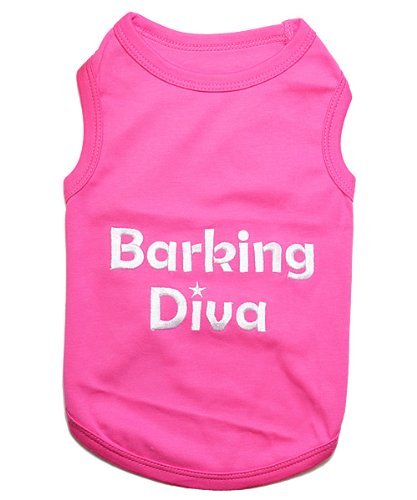 Parisian Pet Barking Diva - Camiseta para Perro (Talla XL)