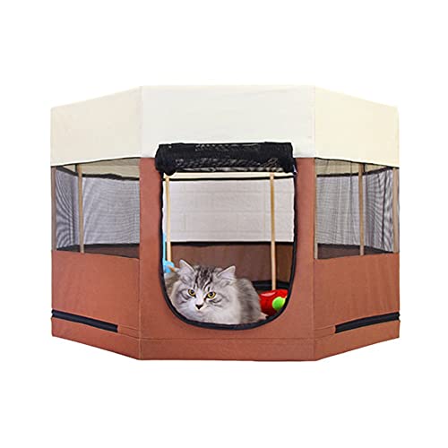 Parque interior para perros Perros Gatos Impermeable Viaje Tienda de Tienda Cerca Peña Playpen Yarda Portátil Plegable Casa Grandes Casa con cremallera Jaula al aire libre Oxford Paño Jaula Valla Corr