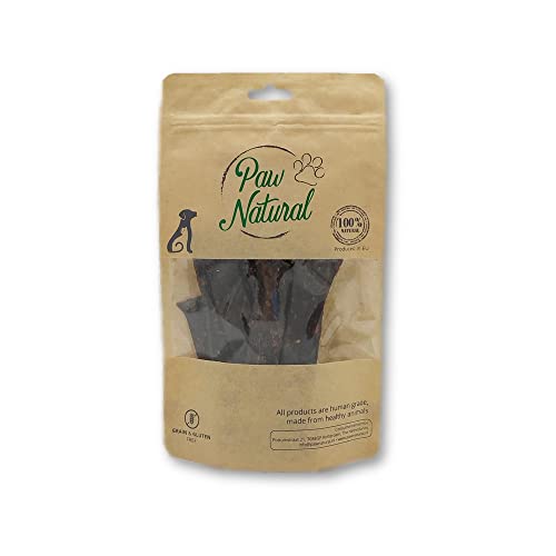 Paw Natural Golosinas para perros | 150 g rayas canguro | 100% sin gluten ni cereales | de carne fresca de animales sanos