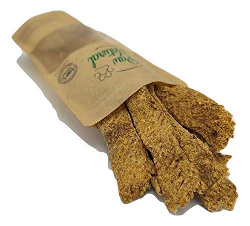 Paw Natural Golosinas para perros, tiras de ganso, 150 g, 100% sin gluten ni cereales, de carne fresca y saludable de animales