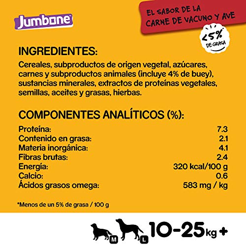 Pedigree Jumbone Huesos para Perros sabor Vacuno y Ave (pack de 12 x 2ud)