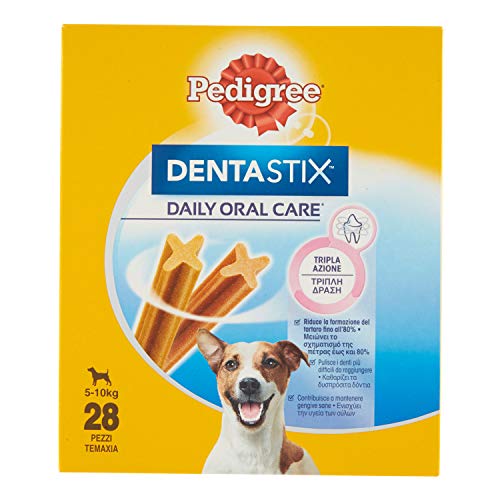 Pedigree Pack de Dentastix de uso Diario para la Limpieza Dental de Perros Pequeños (28ud)