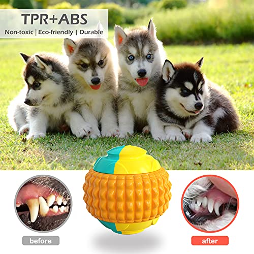 Pelota Deportiva para Perros Lanzador De Bolas Juguete Interactivo para Perros Juguetes para Masticar para Cachorros Perro Pequeño Grande Limpieza De Dientes Masticar Jugar IQ Treat