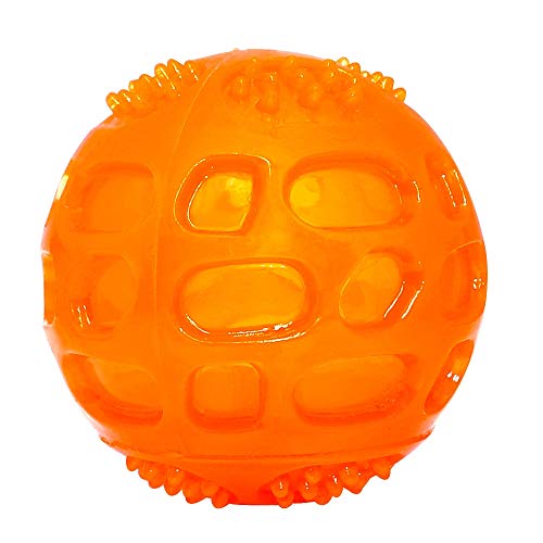 Pelota Perro Pelota De Juguete para Perros Pelota Squeak para Mascotas Juguetes De Sonido Impermeables Dientes De Goma Bolas Limpias para Pequeñas Opciones Medianas: Colores Aleatorios