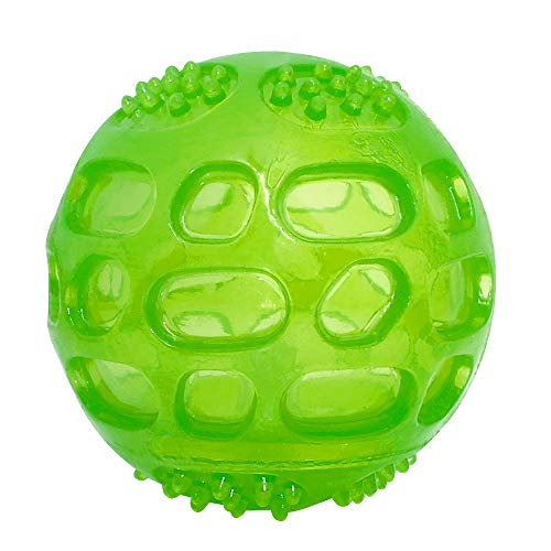 Pelota Perro Pelota De Juguete para Perros Pelota Squeak para Mascotas Juguetes De Sonido Impermeables Dientes De Goma Bolas Limpias para Pequeñas Opciones Medianas: Colores Aleatorios