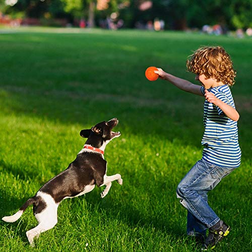 Pelota Perro Pelota De Juguete para Perros Pelota Squeak para Mascotas Juguetes De Sonido Impermeables Dientes De Goma Bolas Limpias para Pequeñas Opciones Medianas: Colores Aleatorios