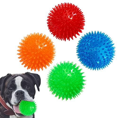 Peluquería y herramientas Pelota de juguete para perros, bola de juguete de bocado de perros no tóxicos, bola de comida de goma anti-bocado, bola de juguete de limpieza de dientes de perro, adecuado