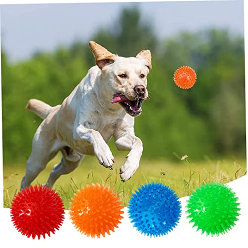 Peluquería y herramientas Pelota de juguete para perros, bola de juguete de bocado de perros no tóxicos, bola de comida de goma anti-bocado, bola de juguete de limpieza de dientes de perro, adecuado