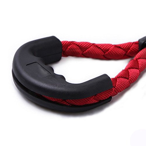 Pet Online Mordedura de perro dirija Anti-Correa para perros con mango de caucho rojo perro cadena 120cm