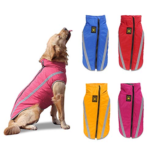 PETCUTE Abrigo para Perros Impermeable Chaleco cálido para Perro Chaqueta para Perros medianos Grandes para Perros