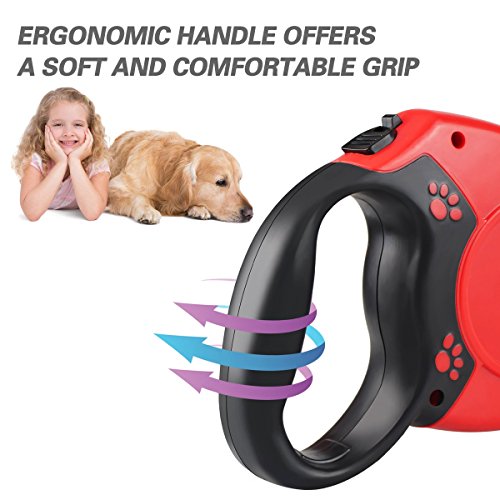 PETCUTE Correas para Perros retráctil Correas Extensible para Perros pequeños, medianos y Grandes ergonómico Resistente Extensible hasta 8 M