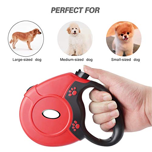 PETCUTE Correas para Perros retráctil Correas Extensible para Perros pequeños, medianos y Grandes ergonómico Resistente Extensible hasta 8 M