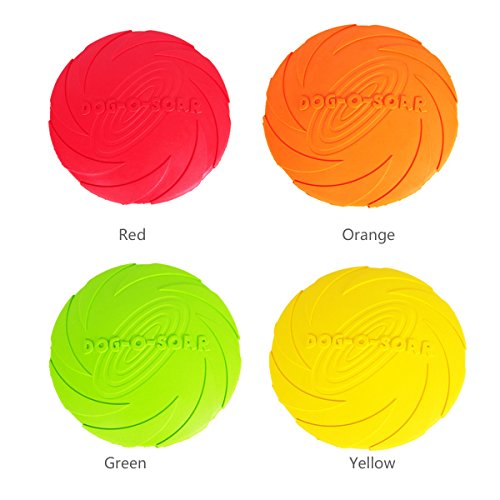 PETCUTE Frisbee Perros Volar Discos Juguete para Perros interactivos Frisbee 2 Piezas ø 20 cm