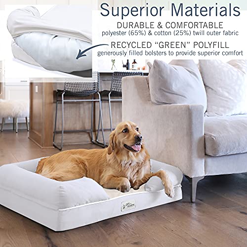 PetFusion Cama para Perro de Espuma viscoelástica Impermeable para Perros extragrandes, 8,89 kg