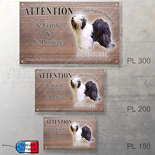 Pets-Easy-Placa para advertir de Bobtail