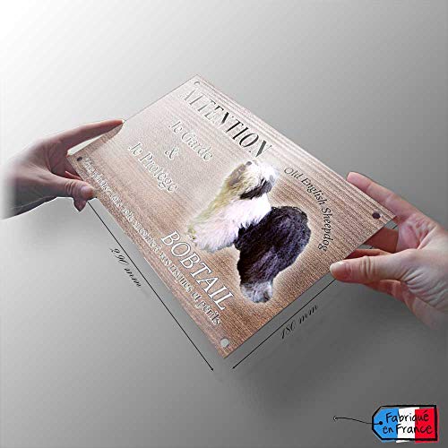 Pets-Easy-Placa para advertir de Bobtail