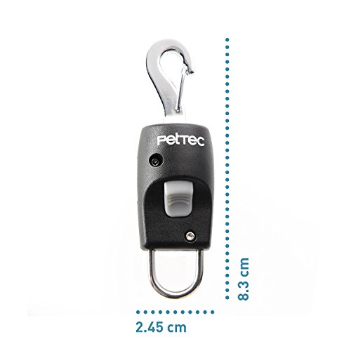 PetTec Quick Connector, Conector magnético de Gancho para Correa de Perro de fácil Apertura y Cierre rápido en 1 Segundo, Acero Inoxidable, Peso 17gr, para Perros de hasta 40 kg