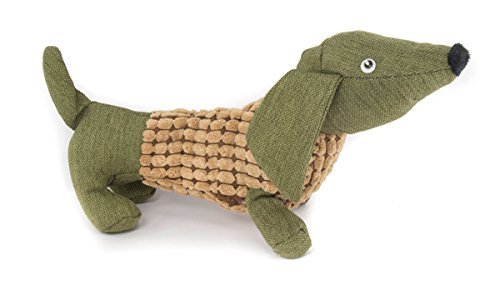 PETUKY Peluche de Perro Dachshund, Color Verde