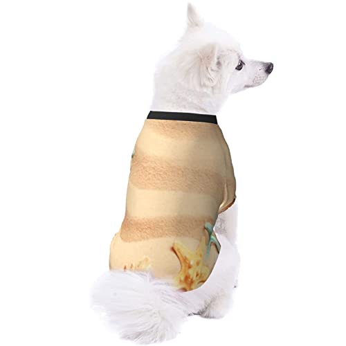 Pijamas Suaves para Mascotas, Playa de Verano, Perro, Cachorro Tropical, Atuendo Informal, Ropa para Mascotas, Sudaderas con Capucha, Ropa de Abrigo para Mascotas