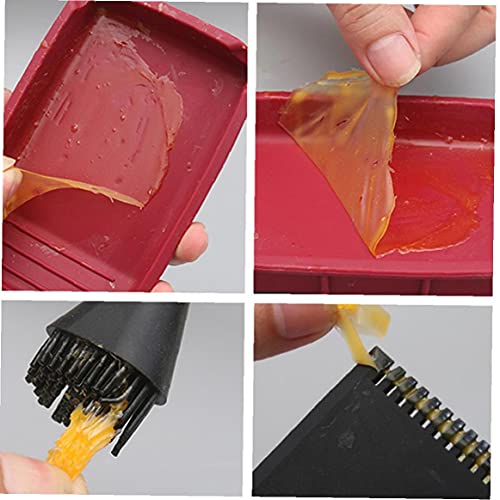 Pincel de cola de madera Pincel Mano Silicona Scraper Scraper Brush Tray WashFree Tool Kit 4pcs Industrial Instrument Supplies