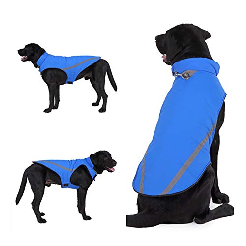 PONNMQ Ropa para Perros de Invierno Ropa para Perros Abrigada Ropa para Cachorros Chaleco Impermeable para Mascotas Chaqueta para Perros pequeños medianos Grandes Golden Retriever, Púrpura, M