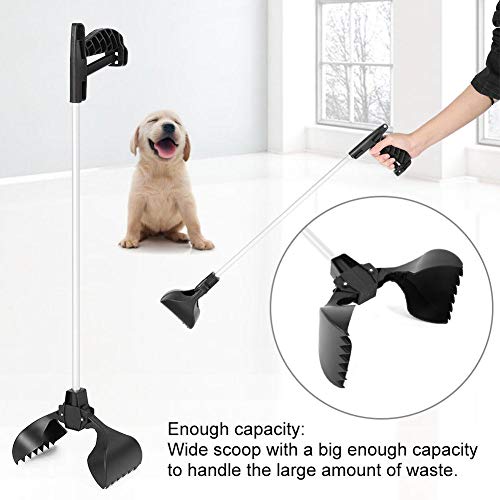 Pooper Scooper, Dog Poop Scoop Herramienta port¨¢til de recolecci¨®n de desechos de mascotas para perros con mango largo Perfecto para grava de tierra