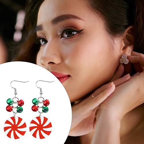 POPETPOP 4 Pares de Pendientes con Tema navideño Decoraciones Creativas para los oídos Accesorios de joyería Favor de Fiesta de Navidad para niños