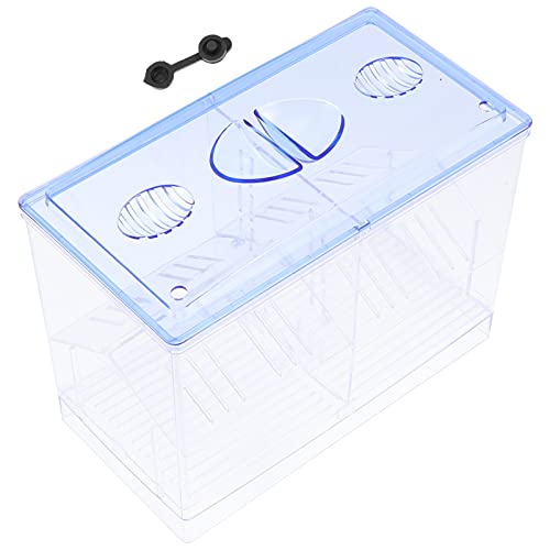 POPETPOP Caja de Plástico para La Cría de Peces de Doble Capa Caja de Aislamiento de Peces de Acuario Incubadora de Aclimatación Incubadora para Peces Pequeños Pez Payaso Y Guppy