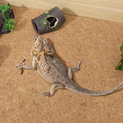 POPETPOP Estera de Fibra de Coco para terrario de Reptiles Suave y cómoda Espesar Alfombra para Mascotas Alfombra de Revestimiento Almohadilla de Reptil para Iguanas lagartijas Anoles