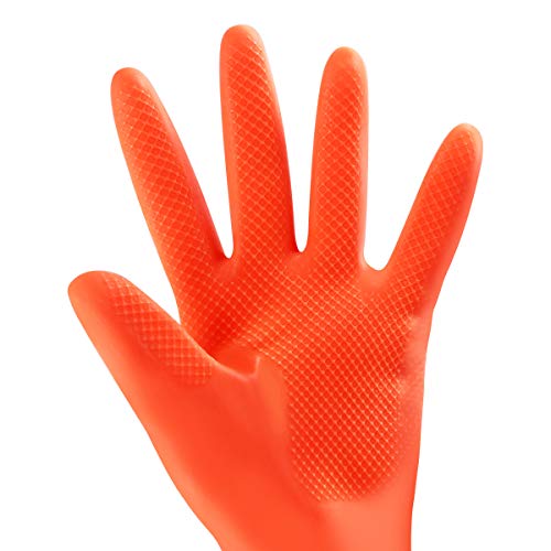 POPETPOP Guantes de acuario para tanque de peces alargar látex industrial grueso resistente al desgaste guantes de protección para el hogar (talla única)